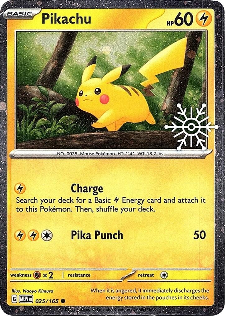Image for Pikachu - 025/165 (Holiday Calendar) (025/165) (MCAP) - Pokemon