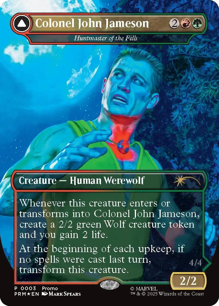 Image for Colonel John Jameson - Huntmaster of the Fells (Borderless) (3) - Magic: The Gathering