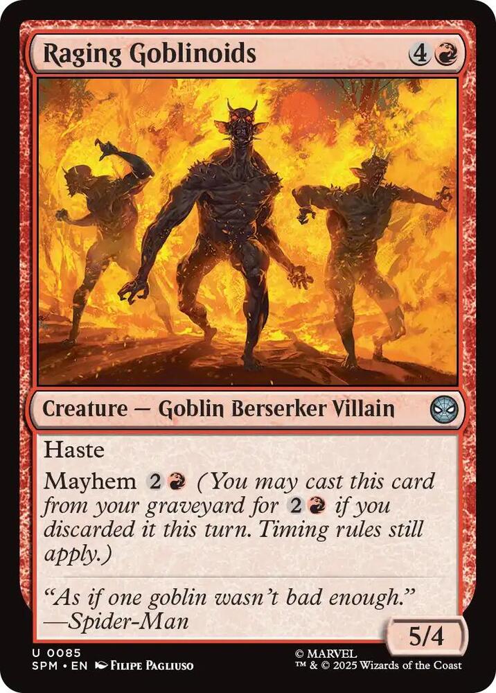 Image for Raging Goblinoids (85) - Magic: The Gathering