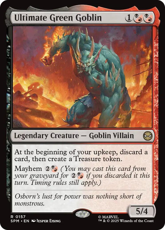 Image for Ultimate Green Goblin (157) - Magic: The Gathering
