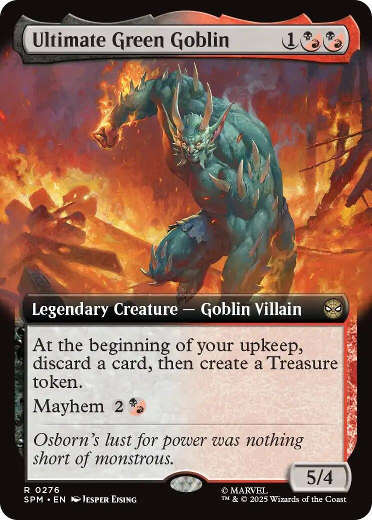 Image for Ultimate Green Goblin (Extended Art) (276) - Magic: The Gathering