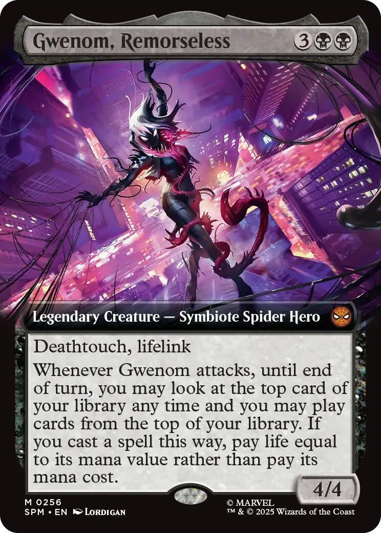 Image for Gwenom, Remorseless (Extended Art) (256) (SPM) - Magic: The Gathering
