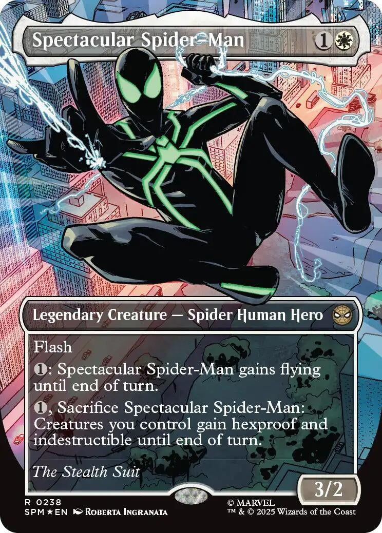 Image for Spectacular Spider-Man (0238) (Borderless) (Textured Foil) (238) (SPM) - Magic: The Gathering