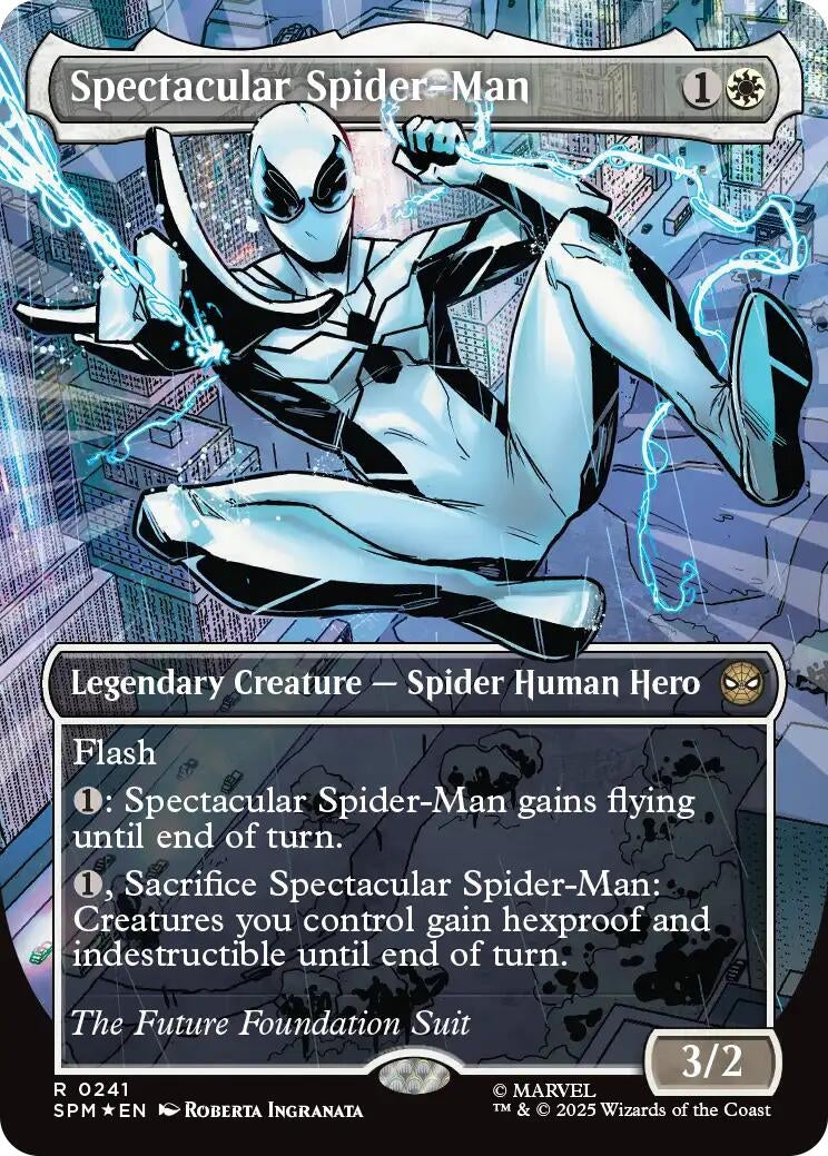Image for Spectacular Spider-Man (0241) (Borderless) (Textured Foil) (241) - Magic: The Gathering