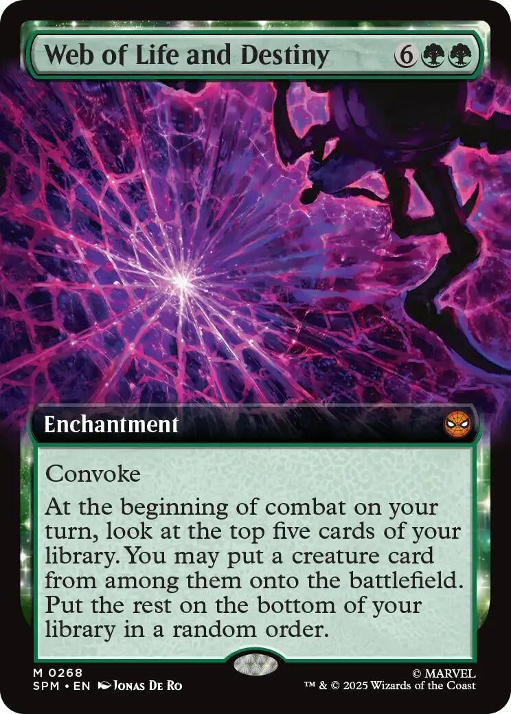 Image for Web of Life and Destiny (Extended Art) (268) - Magic: The Gathering