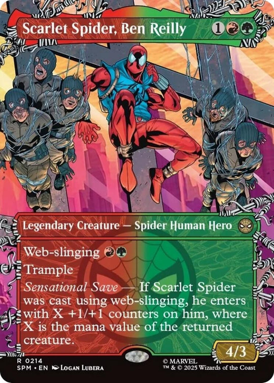 Image for Scarlet Spider, Ben Reilly (Borderless) (214) - Magic: The Gathering