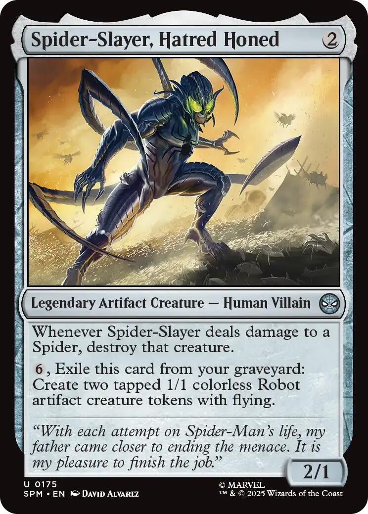 Image for Spider-Slayer, Hatred Honed (175) - Magic: The Gathering