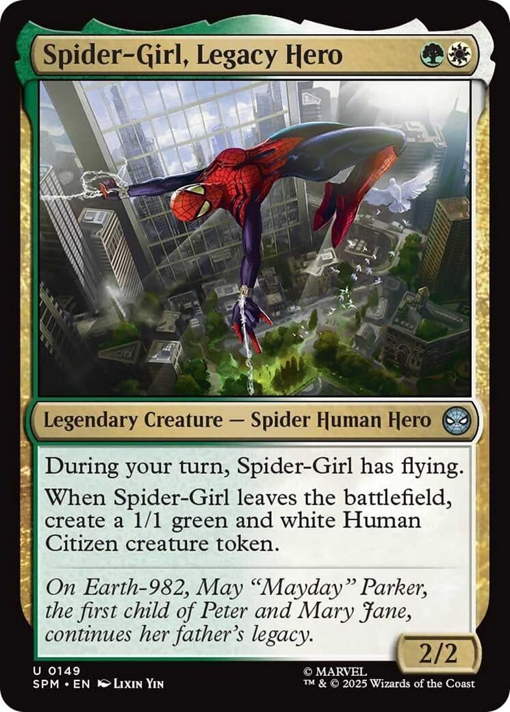 Image for Spider-Girl, Legacy Hero (149) - Magic: The Gathering
