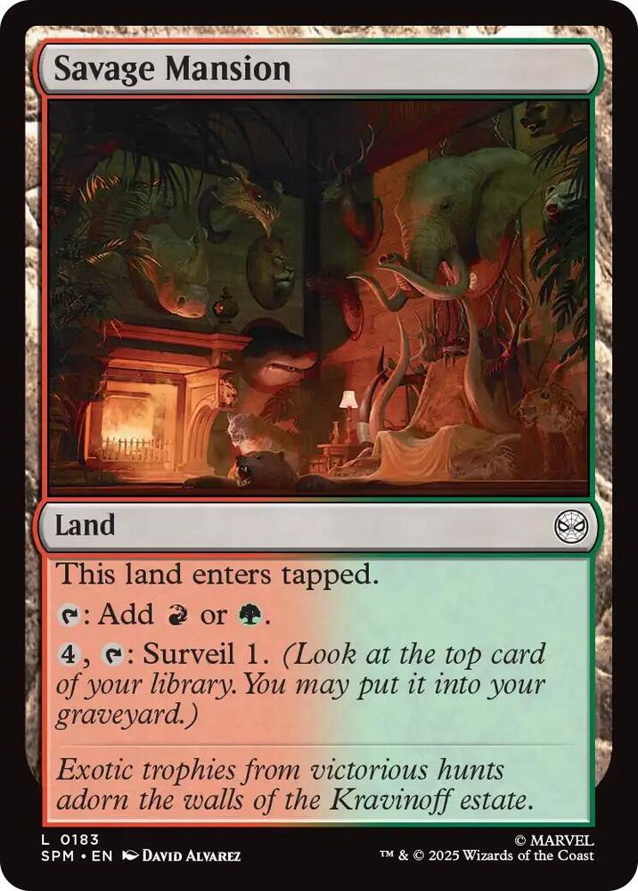Image for Savage Mansion (183) - Magic: The Gathering