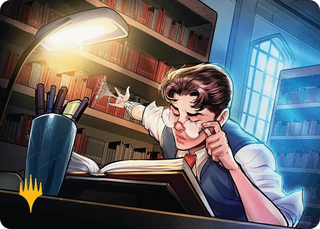 Image for Peter Parker Art Card (33/54) (Gold-Stamped Planeswalker Symbol) (33) - Magic: The Gathering