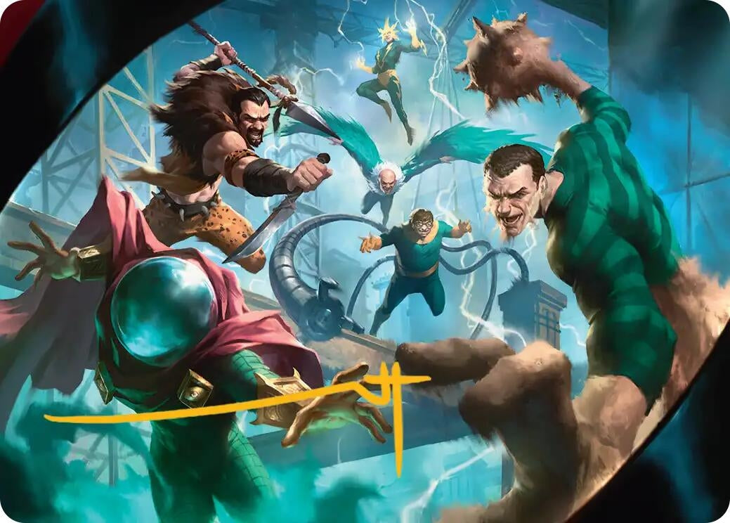 Image for Behold the Sinister Six! Art Card (7/54) (Gold-Stamped Signature) (7) - Magic: The Gathering