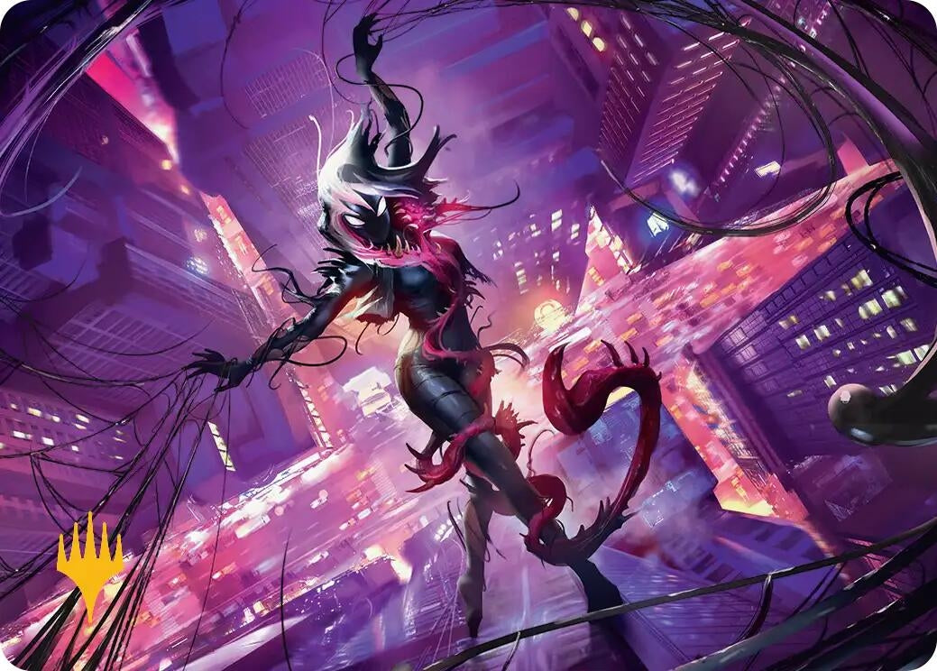 Image for Gwenom, Remorseless Art Card (Gold-Stamped Planeswalker Symbol) (8) (ASSPM) - Magic: The Gathering