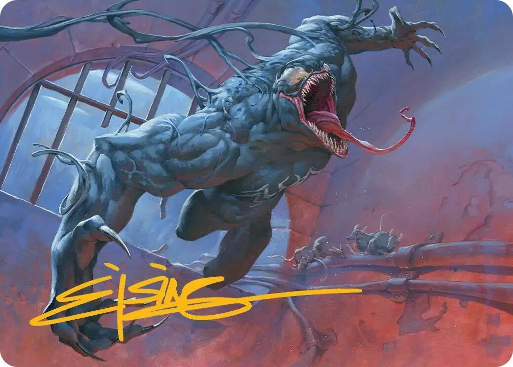 Image for Venom, Evil Unleashed Art Card (Gold-Stamped Signature) (12) (ASSPM) - Magic: The Gathering