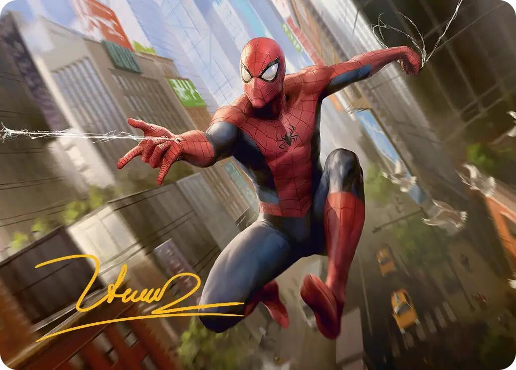 Image for Amazing Spider-Man Art Card (24/54) (Gold-Stamped Signature) (24) (ASSPM) - Magic: The Gathering