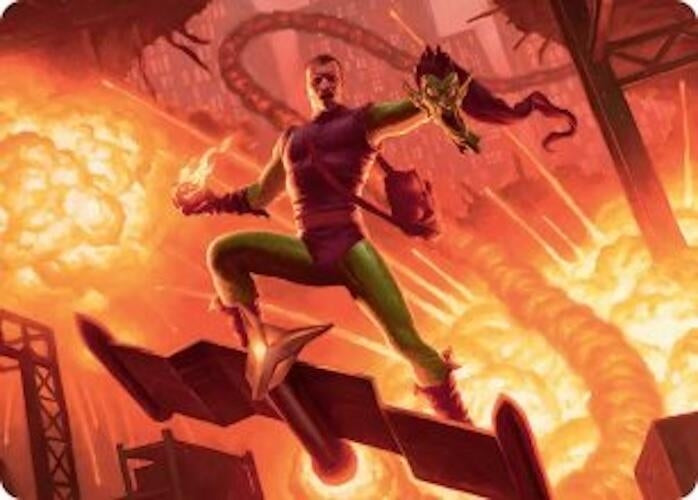 Image for Green Goblin, Revenant Art Card (27) (ASSPM) - Magic: The Gathering