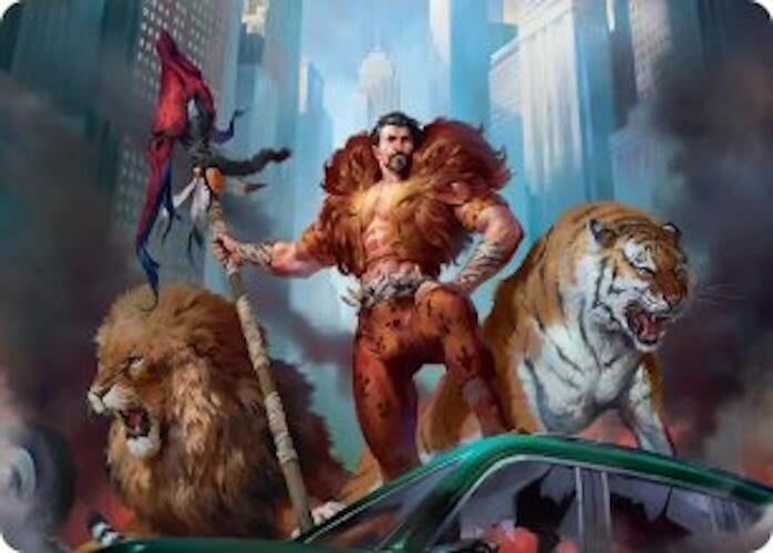 Image for Kraven, Proud Predator Art Card (28) (ASSPM) - Magic: The Gathering