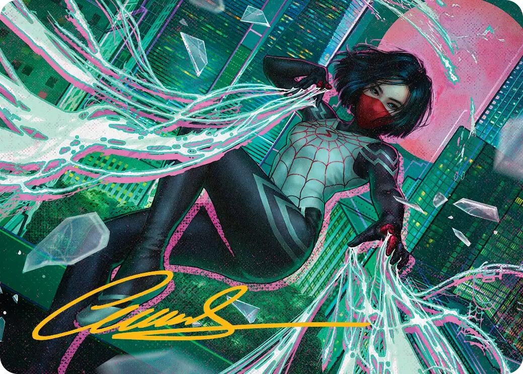 Image for Silk, Web Weaver Art Card (29/54) (Gold-Stamped Signature) (29) (ASSPM) - Magic: The Gathering