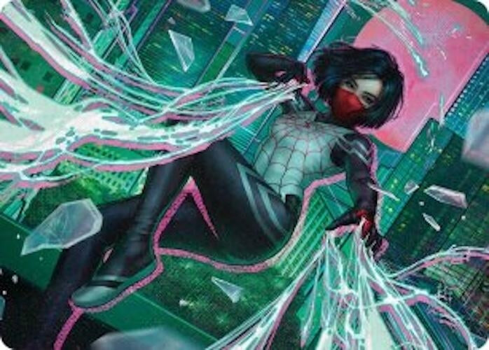 Image for Silk, Web Weaver Art Card (29/54) (29) (ASSPM) - Magic: The Gathering