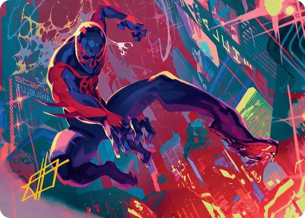 Image for Spider-Man 2099 Art Card (Gold-Stamped Signature) (30) (ASSPM) - Magic: The Gathering