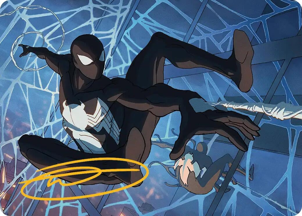 Image for Symbiote Spider-Man Art Card (Gold-Stamped Signature) (40) (ASSPM) - Magic: The Gathering