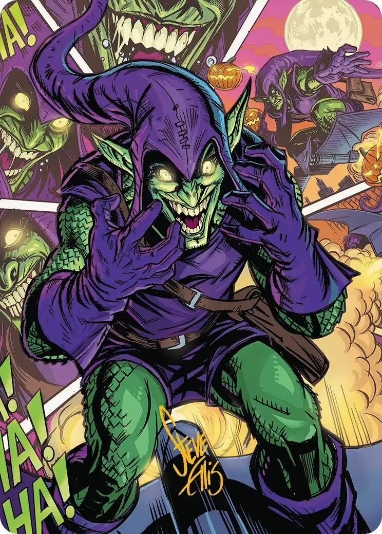 Image for Green Goblin Art Card (49/54) (Gold-Stamped Signature) (49) - Magic: The Gathering