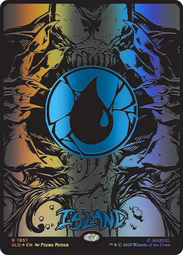 Image for Island (1951) (Raised Foil) (1951) - Magic: The Gathering