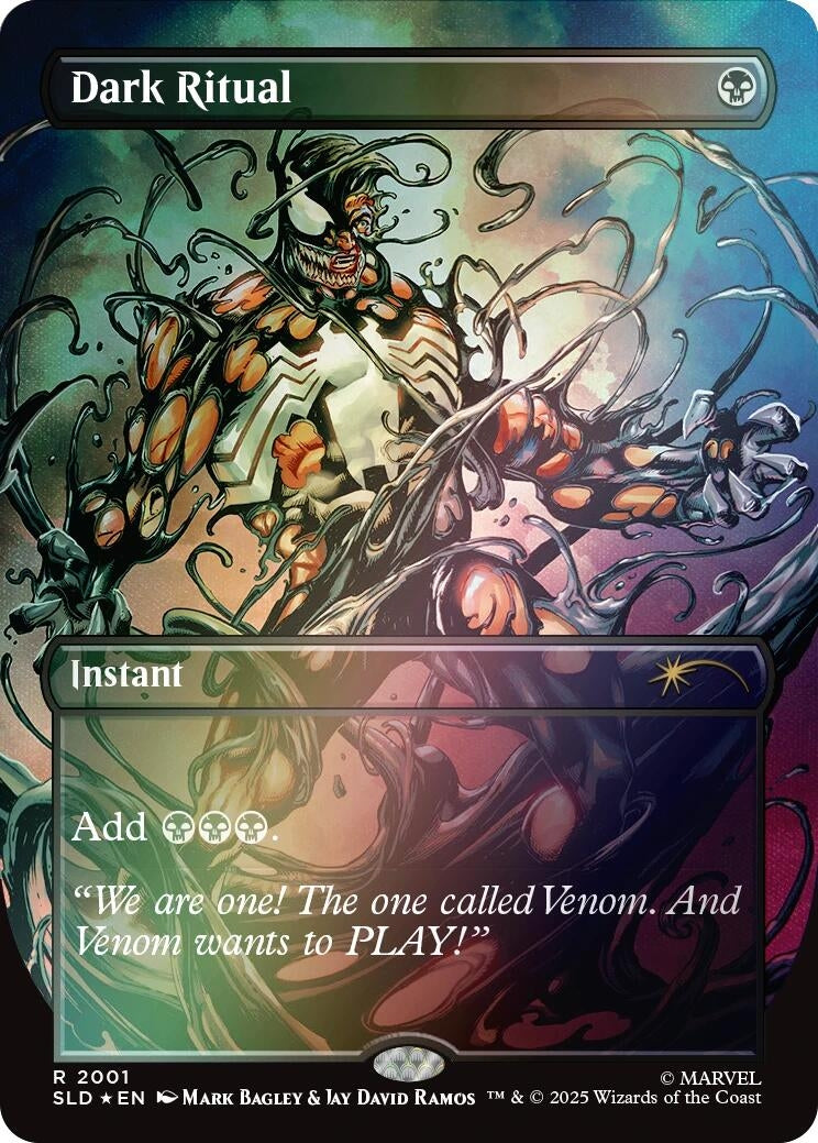 Image for Dark Ritual (2001) (Rainbow Foil) (2001) (SLD) - Magic: The Gathering