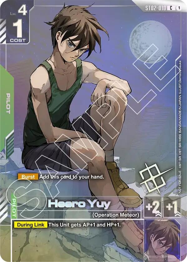 Image for Heero Yuy (Championship Finalist Card 01) (ST02-010) (GCG-PR) - Gundam Card Game