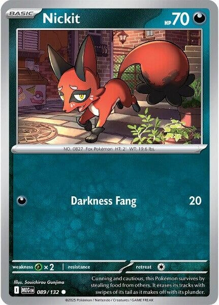 Image for Nickit (089/132) (MEG) - Pokemon