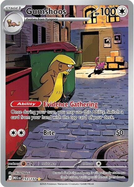 Image for Gumshoos (153/132) (MEG) - Pokemon