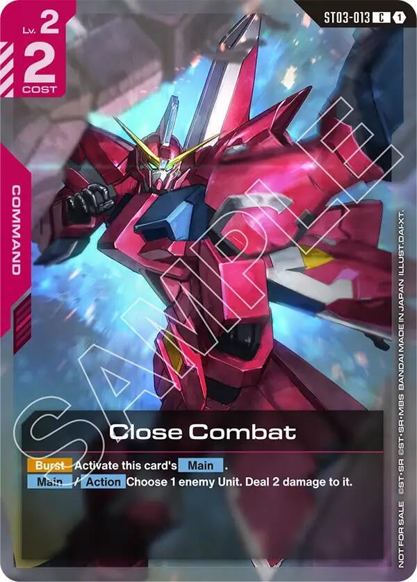 Image for Close Combat (Championship Participation Pack 01) (ST03-013) (GCG-PR) - Gundam Card Game