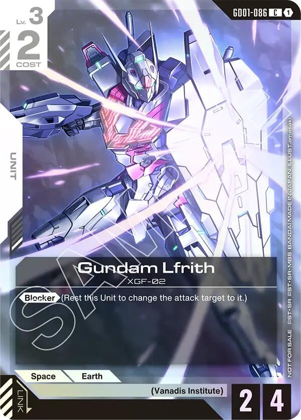 Image for Gundam Lfrith (Championship Participation Pack 01) (GD01-086) (GCG-PR) - Gundam Card Game