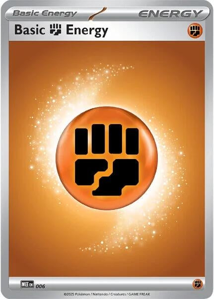 Image for Basic Fighting Energy - 006 (6) (MEE) - Pokemon