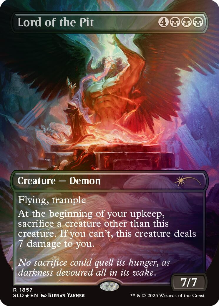 Image for Lord of the Pit (Rainbow Foil) (1857) - Magic: The Gathering