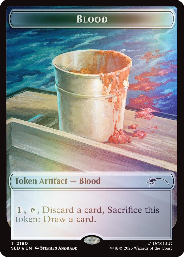 Image for Blood Token (Rainbow Foil) (2180) - Magic: The Gathering