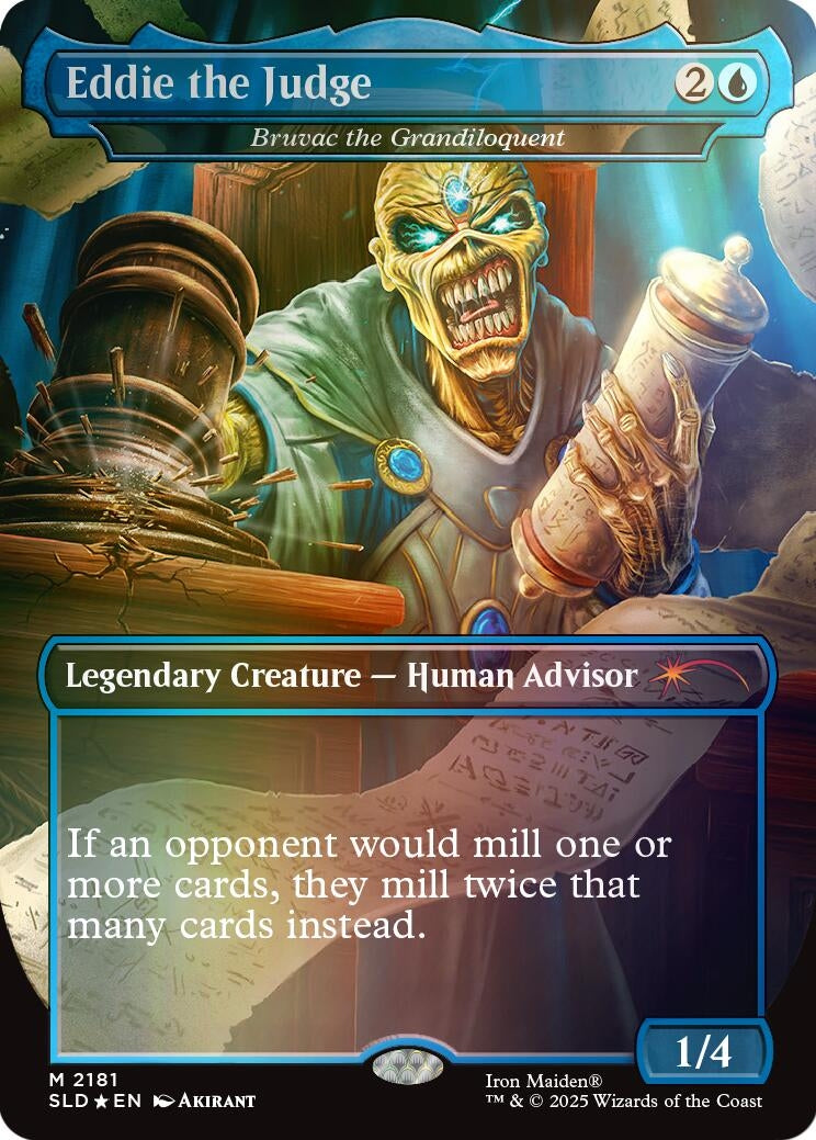Image for Eddie the Judge - Bruvac the Grandiloquent (Rainbow Foil) (2181) - Magic: The Gathering