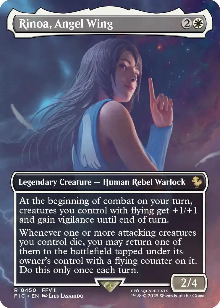 Image for Rinoa, Angel Wing (Borderless) (450) (FIC) - Magic: The Gathering