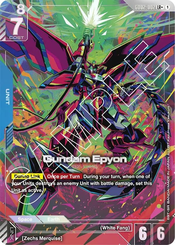 Image for Gundam Epyon (LR+) (GD02-002) (GD02) - Gundam Card Game