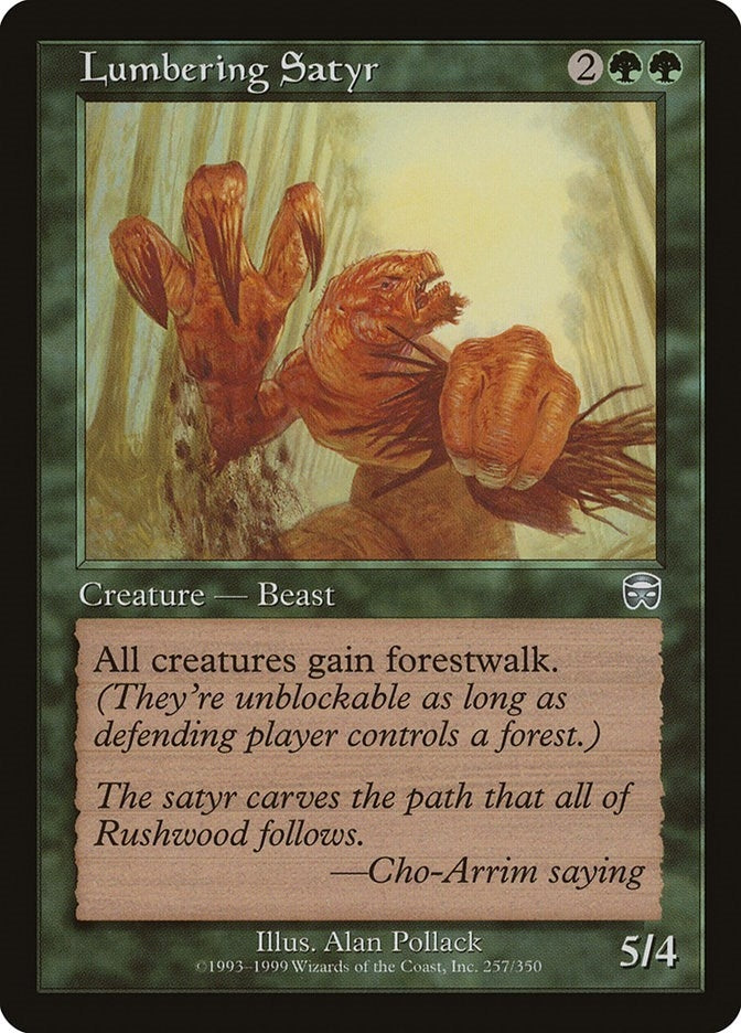 Image for Lumbering Satyr (257) - Magic: The Gathering