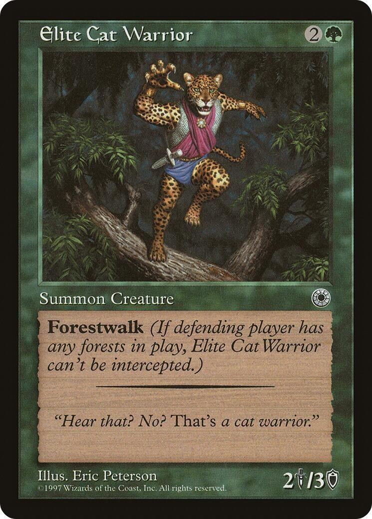 Image for Elite Cat Warrior (Flavor Text) - Magic: The Gathering