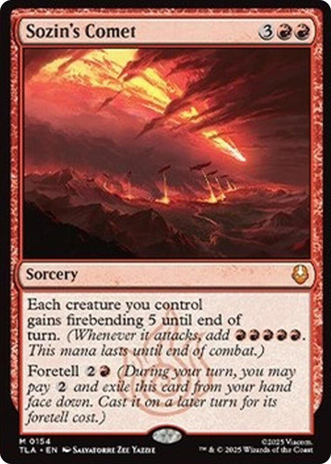 Image for Sozin's Comet (154) (TLA) - Magic: The Gathering