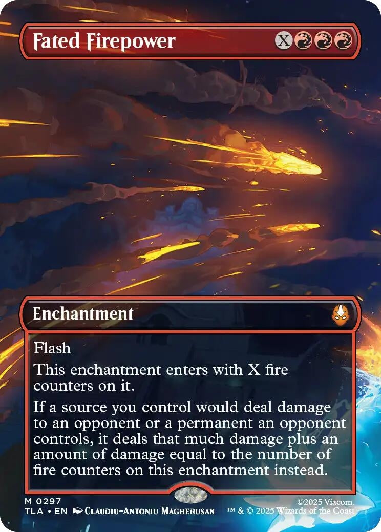 Image for Fated Firepower (Borderless) (297) (TLA) - Magic: The Gathering