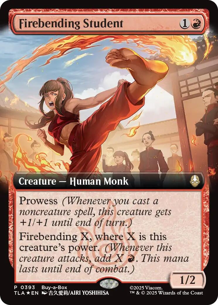Image for Firebending Student (Extended Art) (393) (BABP) - Magic: The Gathering