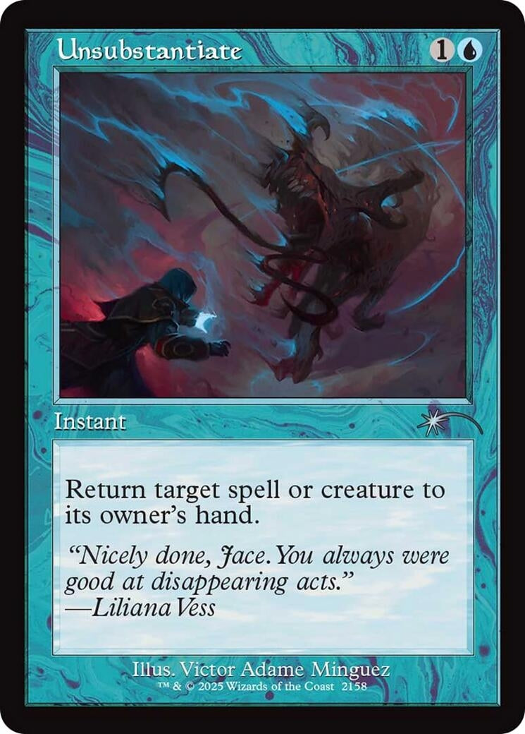 Image for Unsubstantiate (Retro Frame) (2158) - Magic: The Gathering