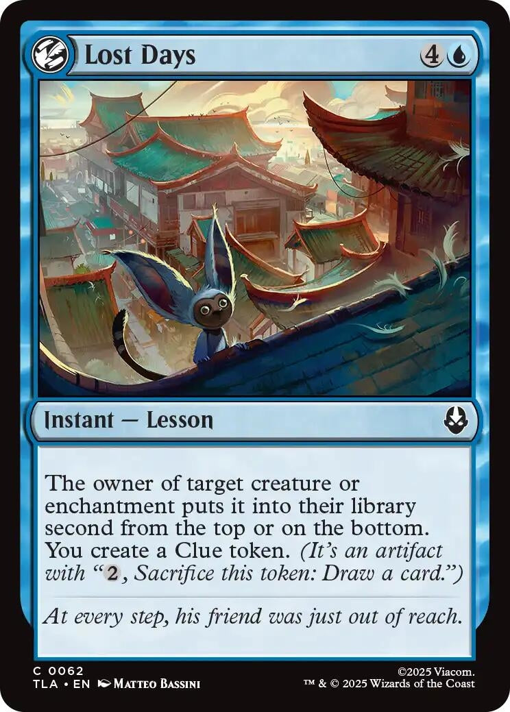 Image for Lost Days (62) (TLA) - Magic: The Gathering