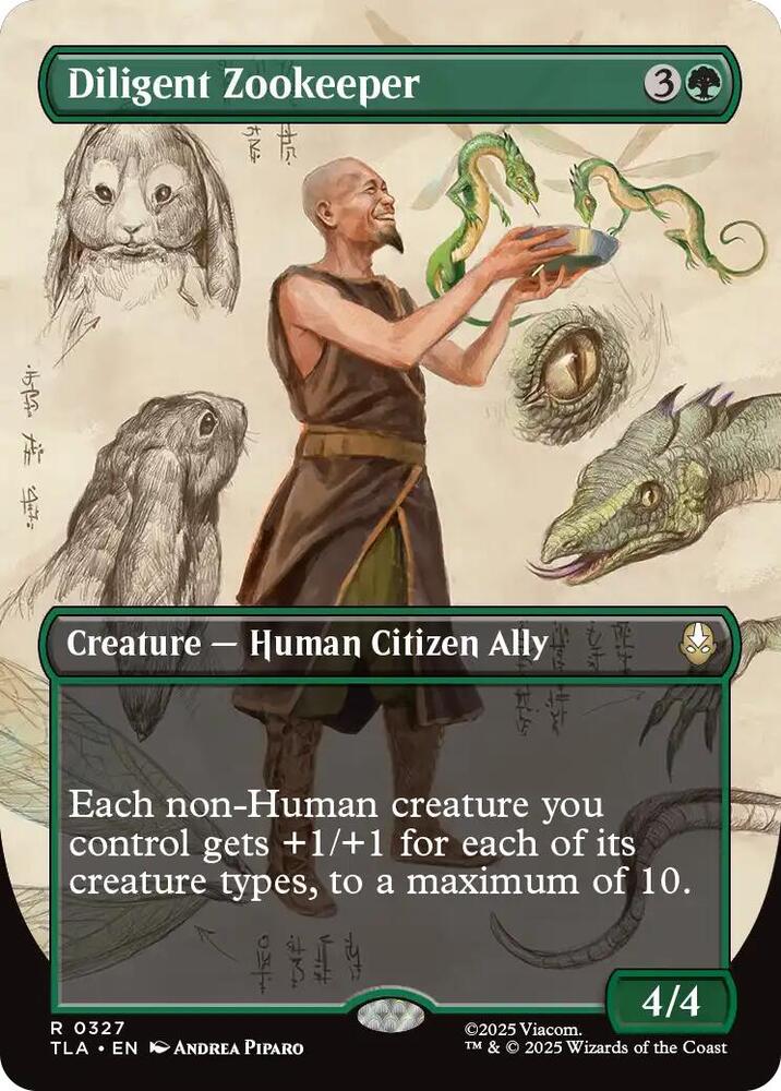 Image for Diligent Zookeeper (Borderless) (327) - Magic: The Gathering
