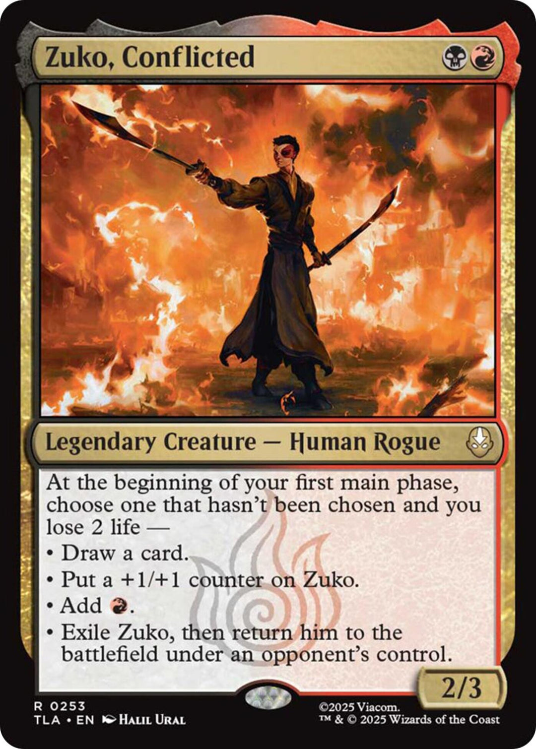 Image for Zuko, Conflicted (253) (TLA) - Magic: The Gathering