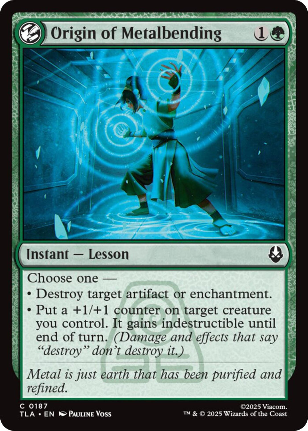 Image for Origin of Metalbending (187) (TLA) - Magic: The Gathering
