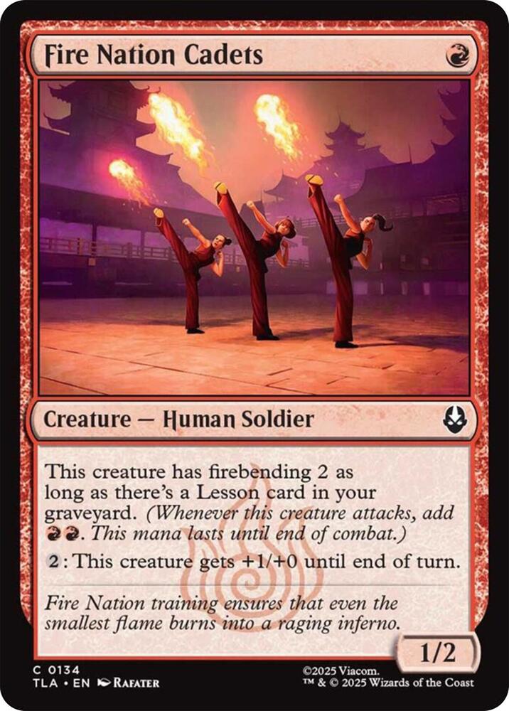Image for Fire Nation Cadets (134) - Magic: The Gathering