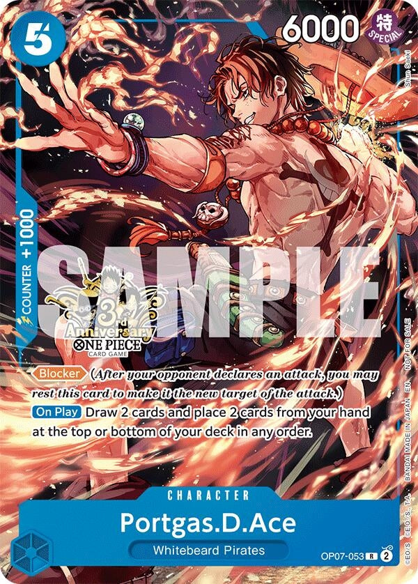 Image for Portgas.D.Ace - OP07-053 (3rd Anniversary Tournament 3 Brothers Pack) - One Piece Card Game